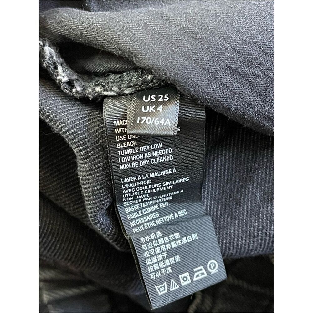 Free People We The Free Wide-Leg barrel leg Jeans raw hem Charcoal washed black - Picture 7 of 8